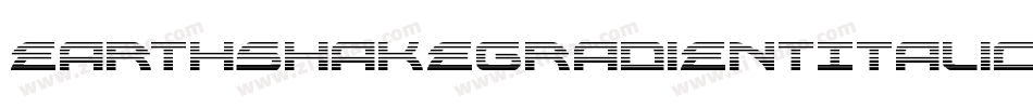 EarthshakeGradientItalic-wp02字体转换