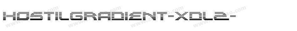 HostilGradient-XdlZ字体转换
