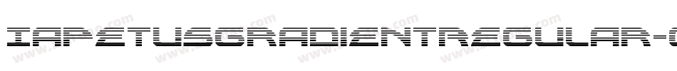 IapetusGradientRegular-gVA4字体转换