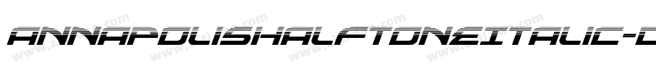 AnnapolisHalftoneItalic-DeYR字体转换