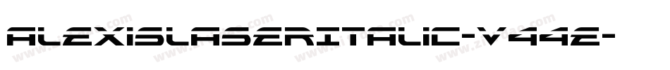 AlexisLaserItalic-v44E字体转换