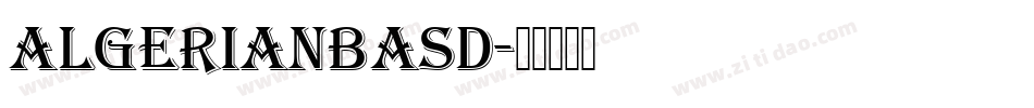 AlgerianBasD字体转换