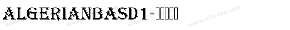 AlgerianBasD1字体转换