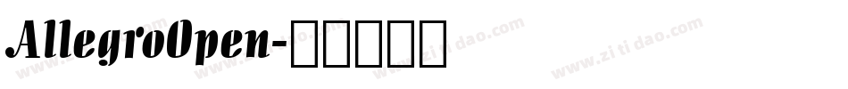 AllegroOpen字体转换