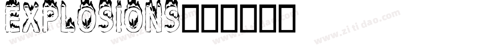 EXPLOSIONS字体转换