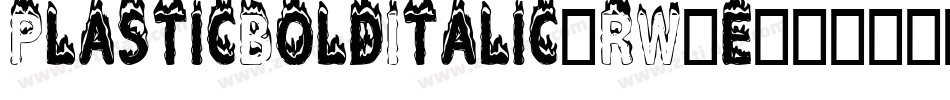 PlasticBoldItalic-RW5e字体转换