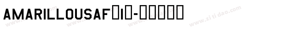 AmarilloUSAF(1)字体转换