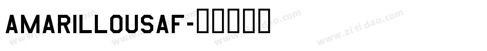 AmarilloUSAF字体转换