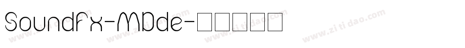 SoundFx-MDde字体转换