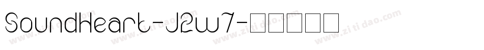 SoundHeart-J2w7字体转换