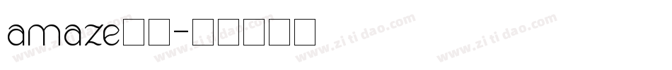 amaze字库字体转换