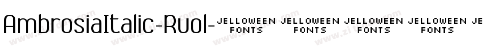 AmbrosiaItalic-Rvol字体转换