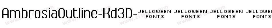 AmbrosiaOutline-Kd3D字体转换