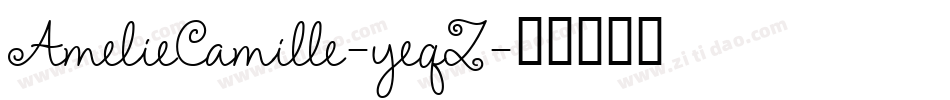 AmelieCamille-yeqZ字体转换