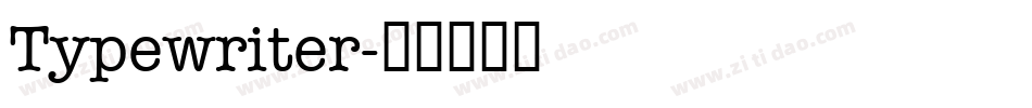Typewriter字体转换