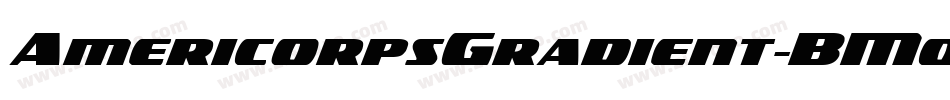 AmericorpsGradient-BM05字体转换