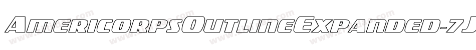 AmericorpsOutlineExpanded-7JrA字体转换
