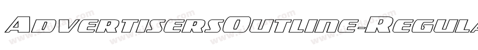 AdvertisersOutline-Regular字体转换