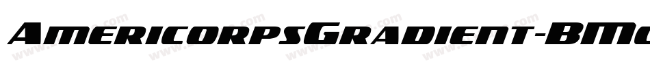 AmericorpsGradient-BM05字体转换