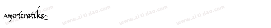 Americratika字体转换