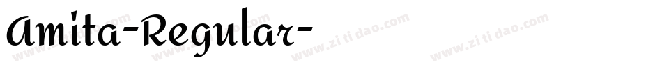 Amita-Regular字体转换