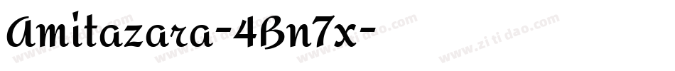 Amitazara-4Bn7x字体转换