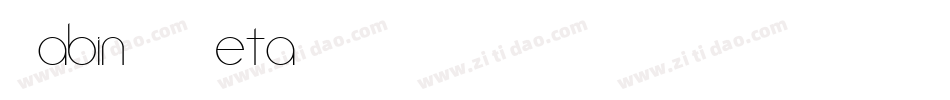 CabinVFBeta字体转换