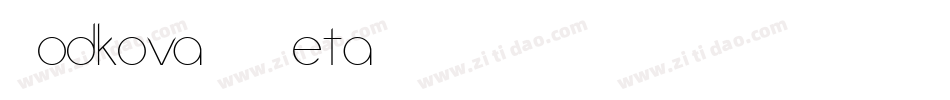 PodkovaVFBeta字体转换