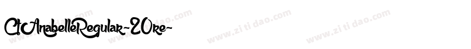 CfAnabelleRegular-20re字体转换