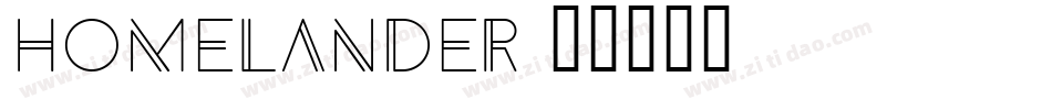Homelander字体转换