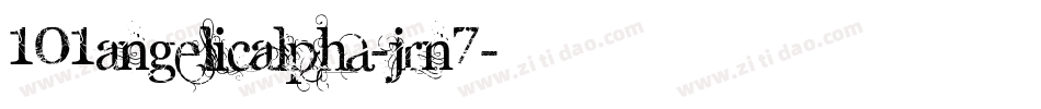 101AngelicAlpha-jRn7字体转换