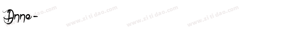 Anne字体转换