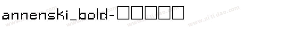 annenski_bold字体转换