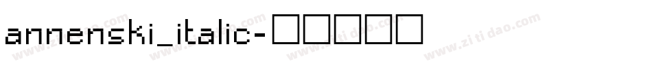 annenski_italic字体转换