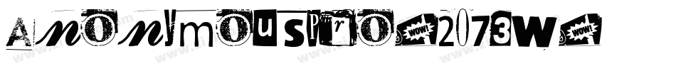 AnonymousPro-2O73w字体转换