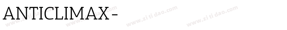 ANTICLIMAX字体转换