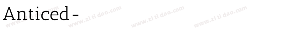 Anticed字体转换