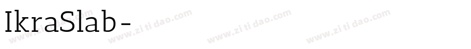 IkraSlab字体转换