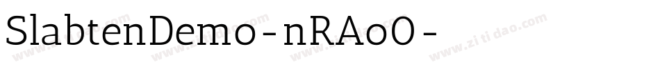 SlabtenDemo-nRAo0字体转换