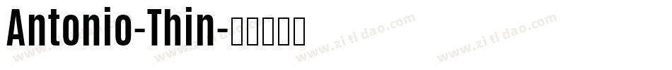 Antonio-Thin字体转换