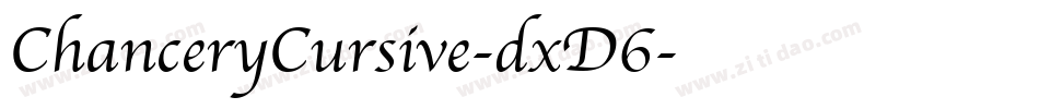 ChanceryCursive-dxD6字体转换