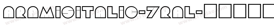 AramisItalic-7ral字体转换