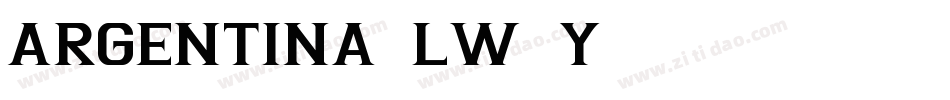 Argentina-Lw3y字体转换
