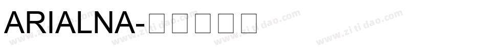 ARIALNA字体转换