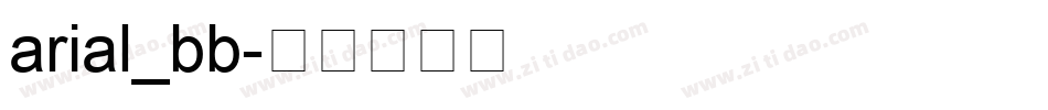 arial_bb字体转换