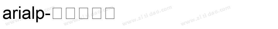 arialp字体转换