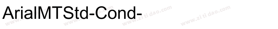 ArialMTStd-Cond字体转换