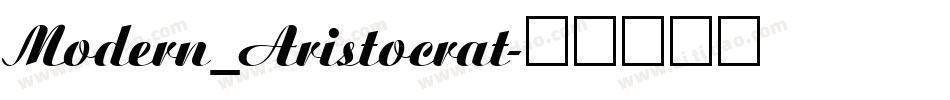 Modern_Aristocrat字体转换