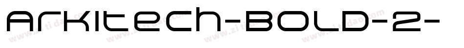 Arkitech-Bold-2字体转换