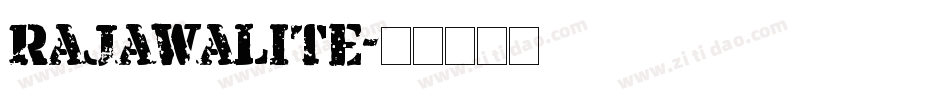 Rajawalite字体转换